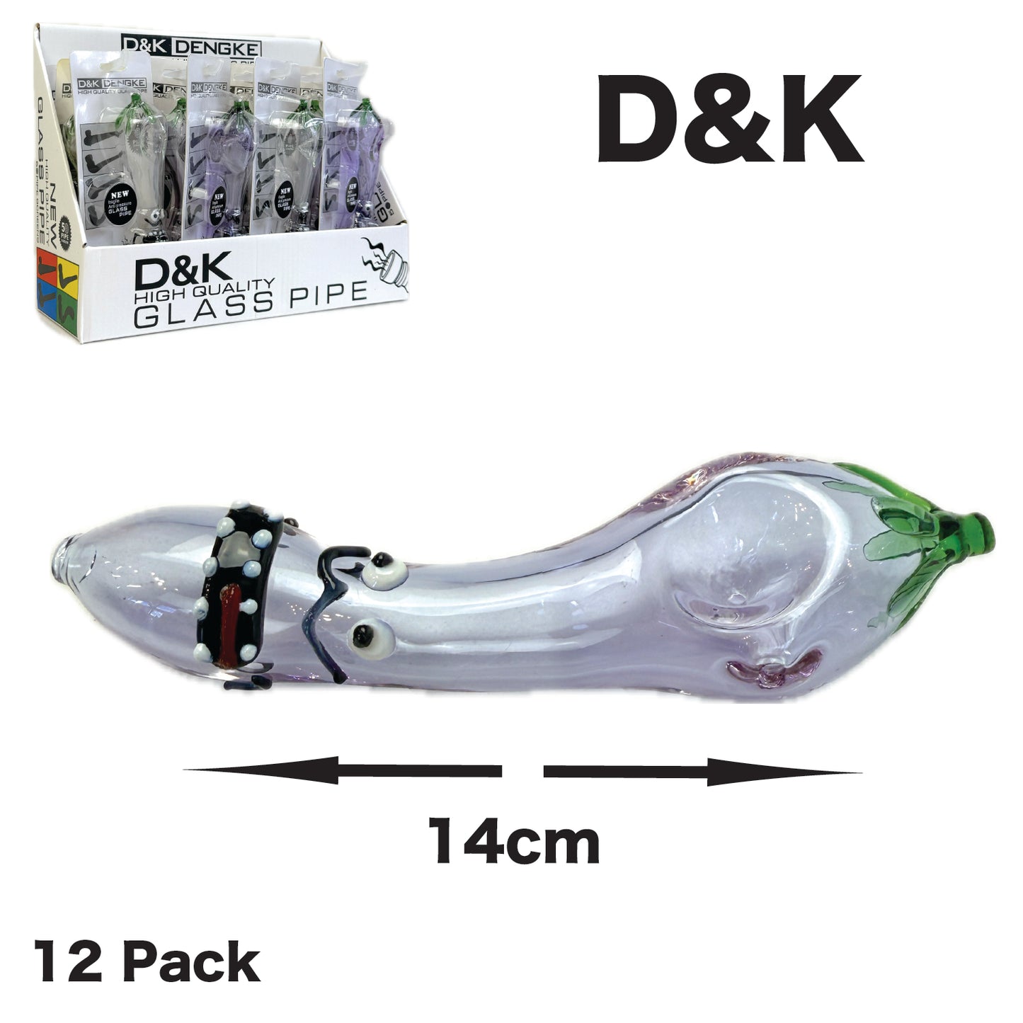 Pipe Glass GP12 D&K 12PK