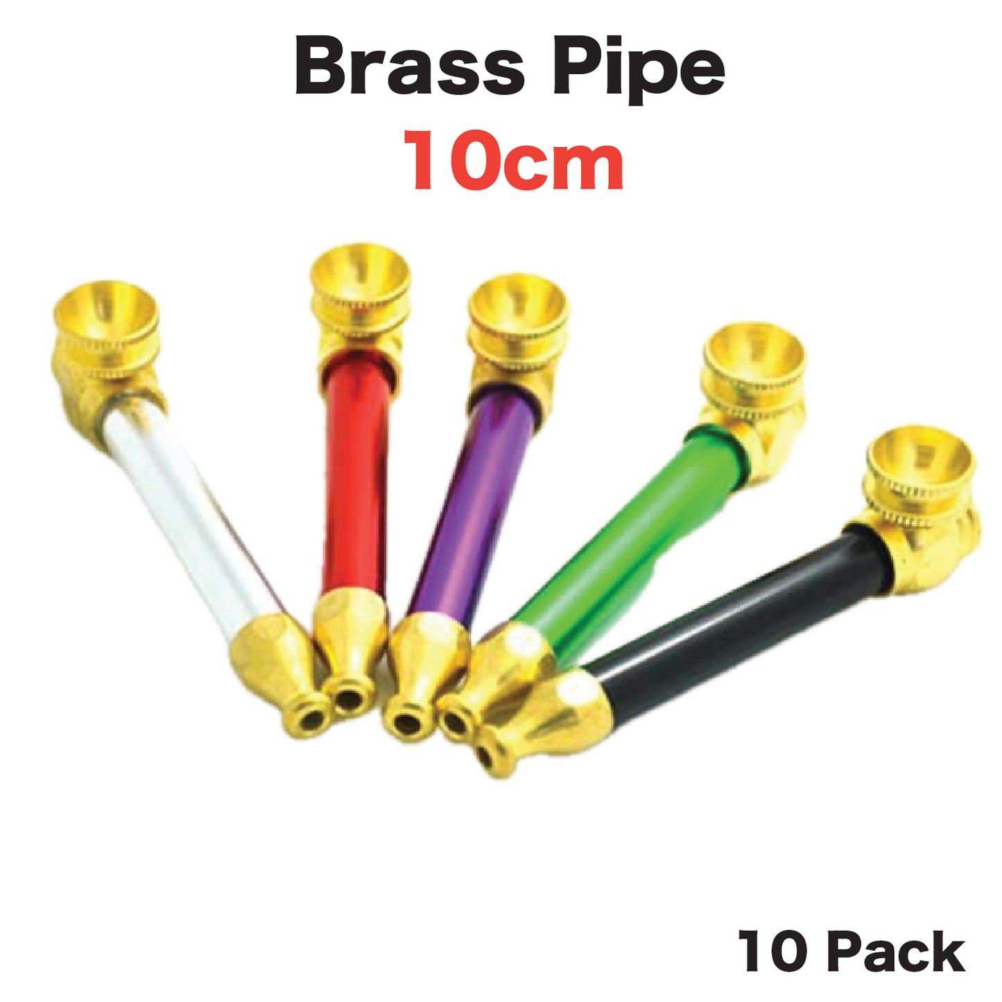 BP7 Brass Pipe 10cm (10 Pack) Large size