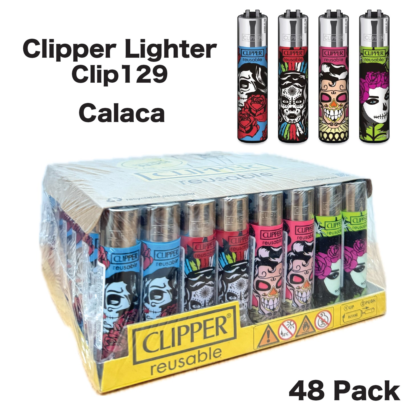 Lighter Clipper Clip129 (48 Lighters)