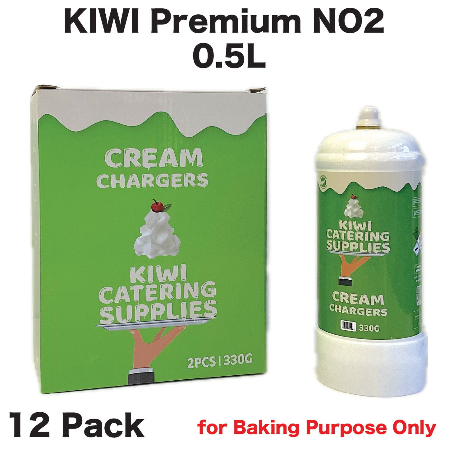 Cream Charger KIWI 0.5L x 12