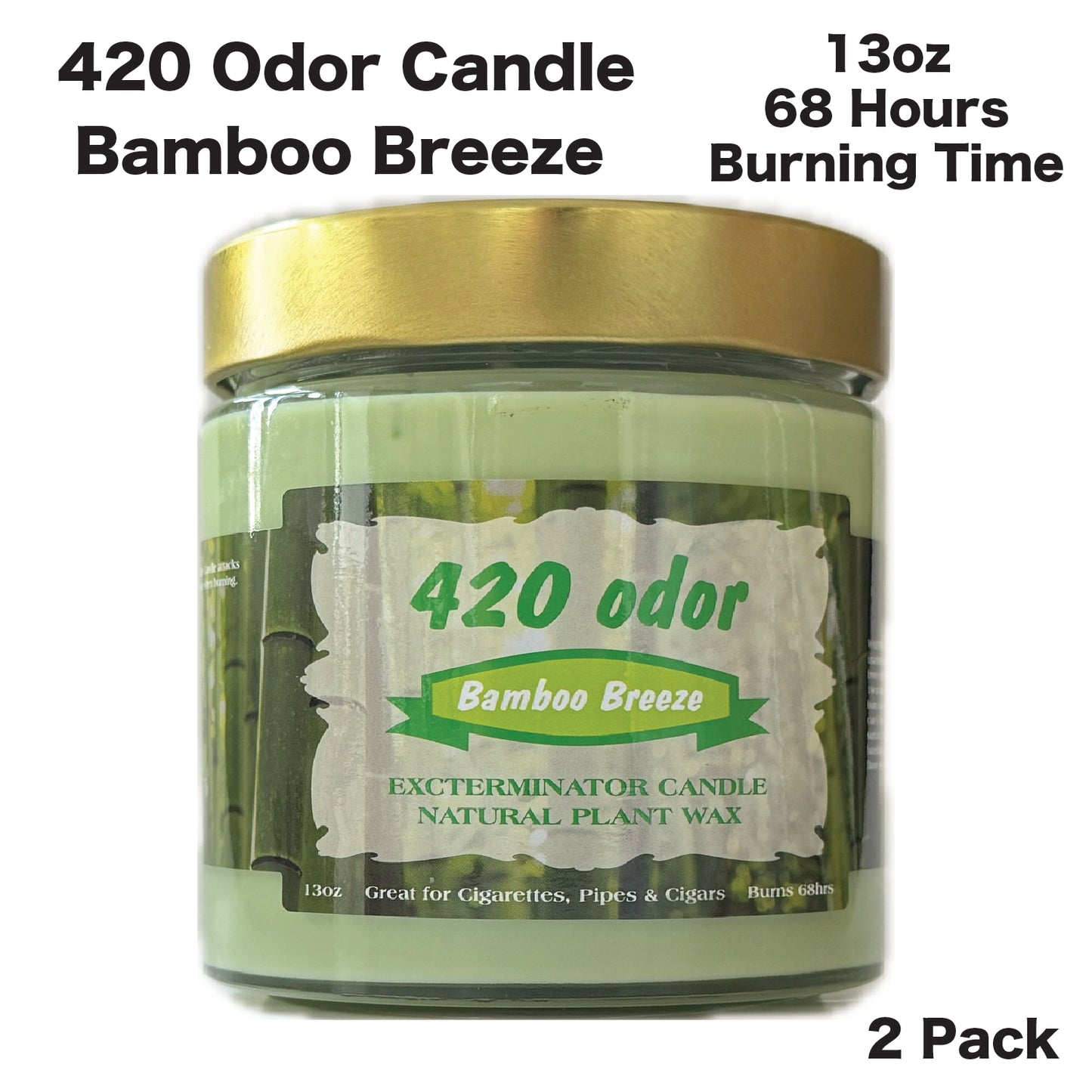 420 Odor Candle Bamboo Breeze LI9010E (2 Pack)
