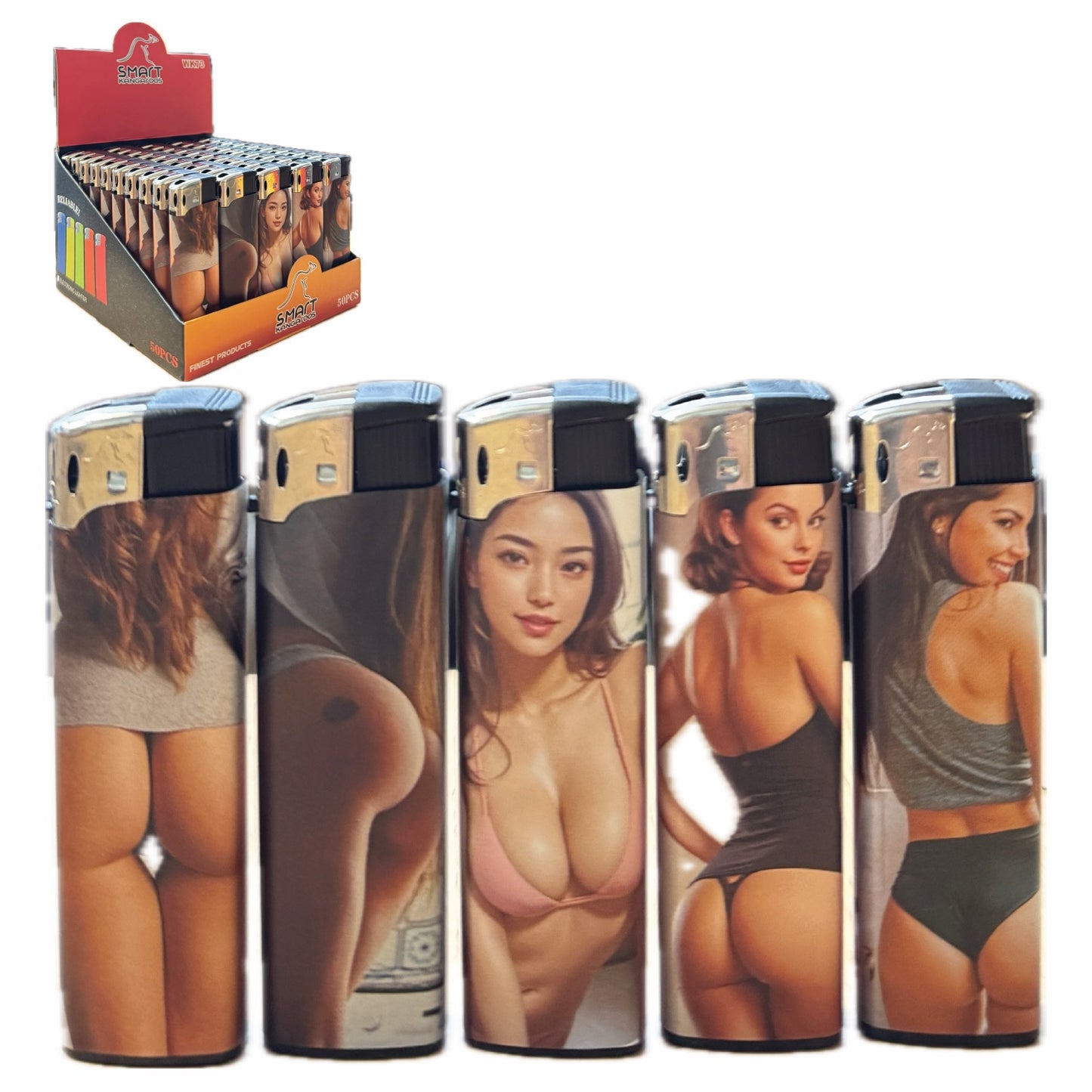 Lighter LG100J Electronic Sexy Girl (50 Lighter/Tray)