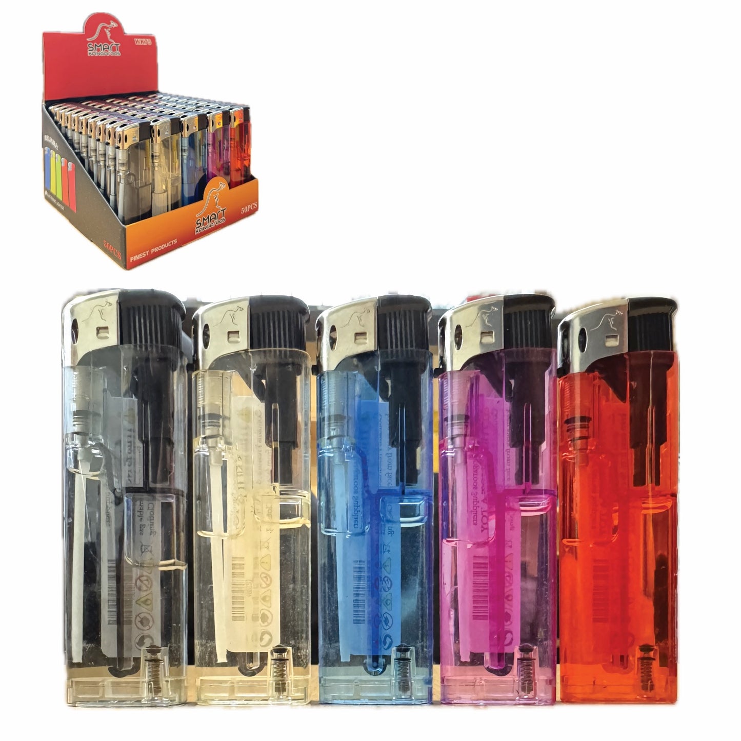 Lighter LG100Y Electronic Transparent (50 Lighter/Tray)