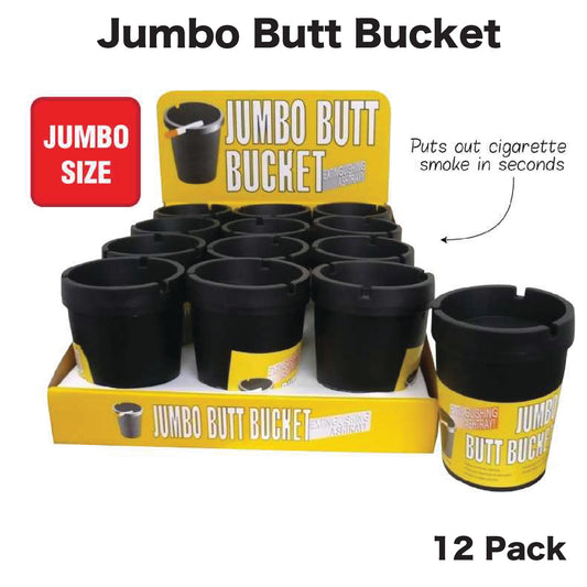ASHTRAY BUTT BUCKET LARGE BLACK AT40 BLK