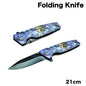 Knife K5 Folding Skull 21cm