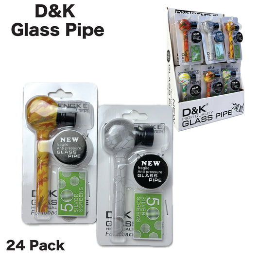 Pipe Glass GP9 D&K with Screen 24PK