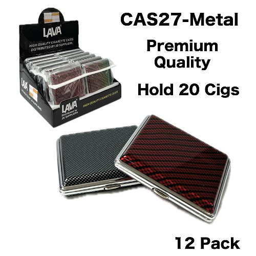 Case Plastic CAS27 Metal Premium 12pk