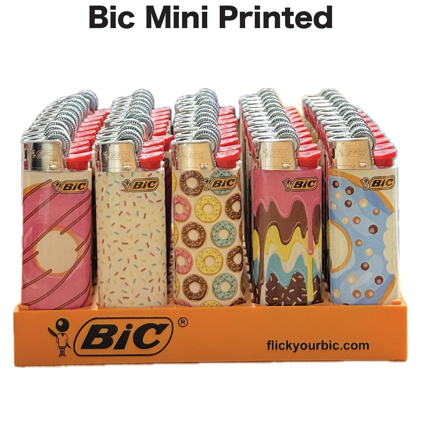 BIC LTR J25 DONUTS (Mini Lighter) Printed Range