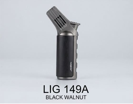 LIG 149A JOBON FLAME LIGHTER ONE FLAME RGB - BLACK WALNUT