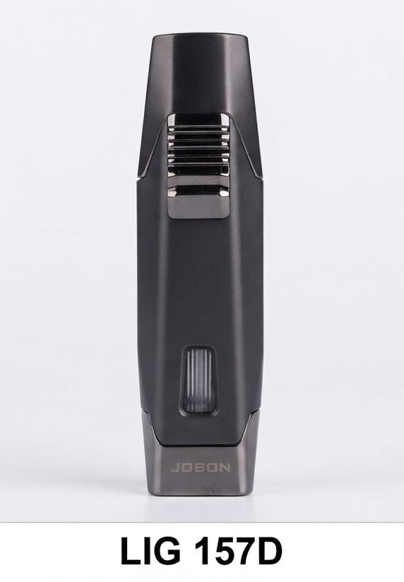 LIG 157D JOBON LIGHTER WITH TWO FLAMES - BLACK