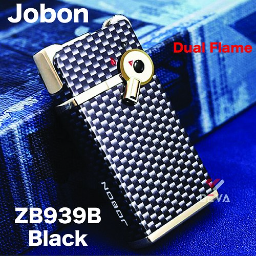Jobon ZB939B Black Patterns Dual Flame