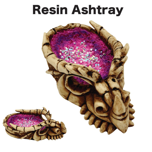 Ashtray ASH10 Resin Crystal Dragon