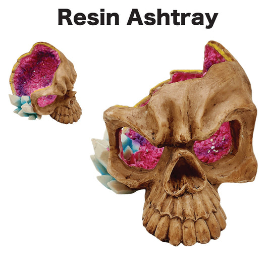 Ashtray ASH11 Resin Crystal Skull