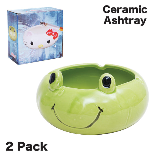 Ashtray AT7-Frog Ceramic (2 Pack)