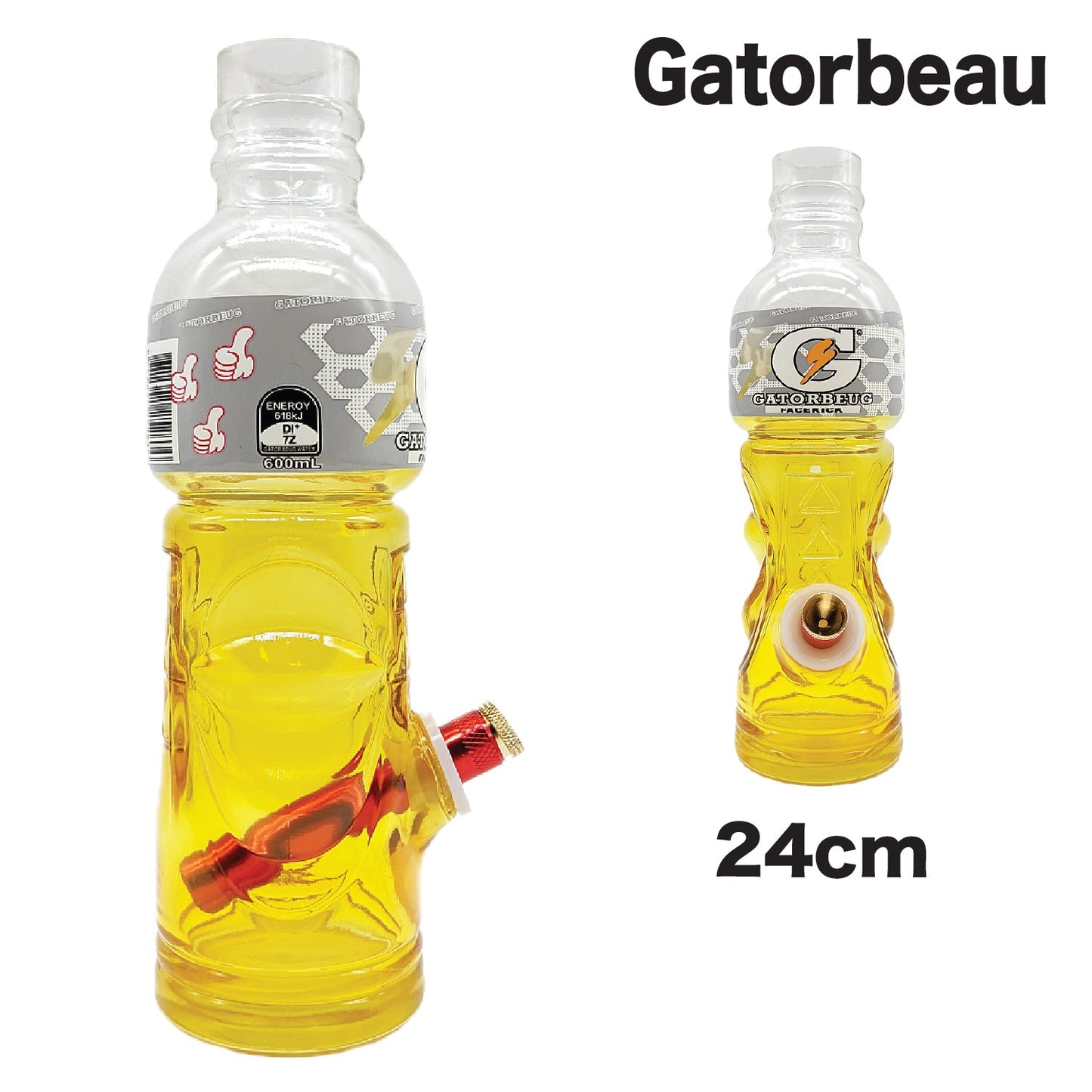 Water Pipe BO127C Gatorbeau Yellow 24cm