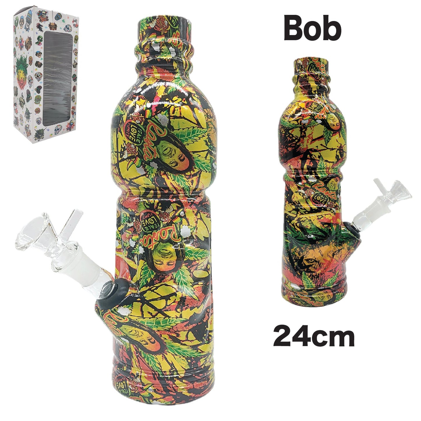Water Pipe BO128D Bob Marley 24cm