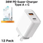 Mobile Phone Charger Dual USB 38W (12 Pack)