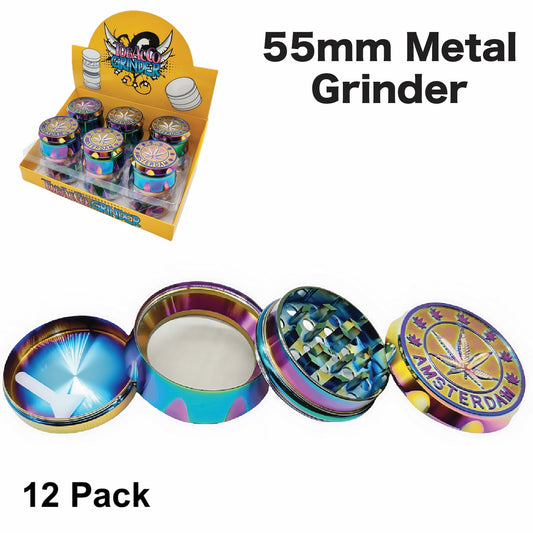 Grinder G29 Metal 55mm 4 Layer (12 Pack)