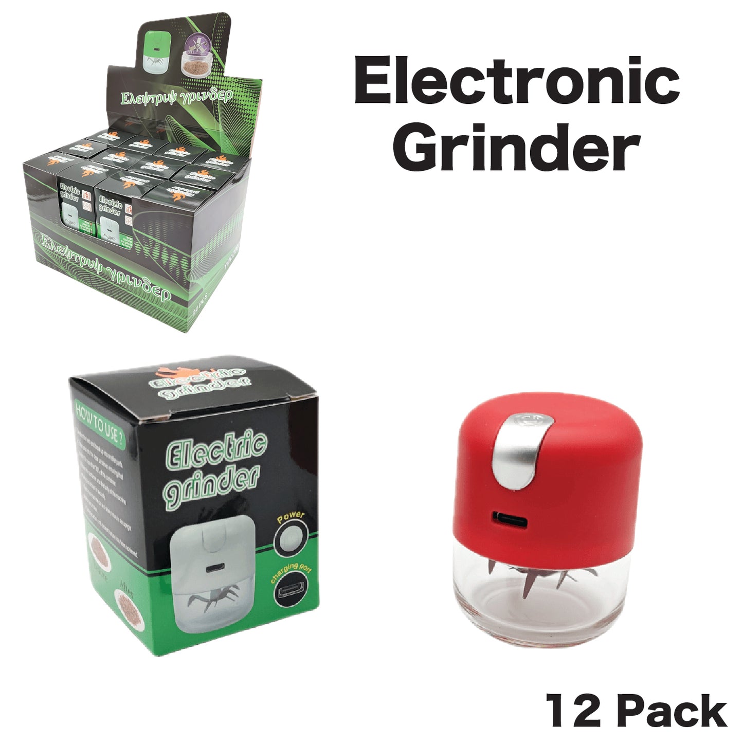 Grinder G79 Electric Mix Colour (12 Pack)