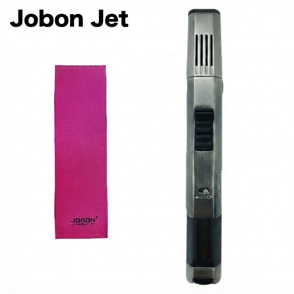 LIG 154C JOBON LIGHTER WITH SINGLE FLAME RGB - GREY BLACK