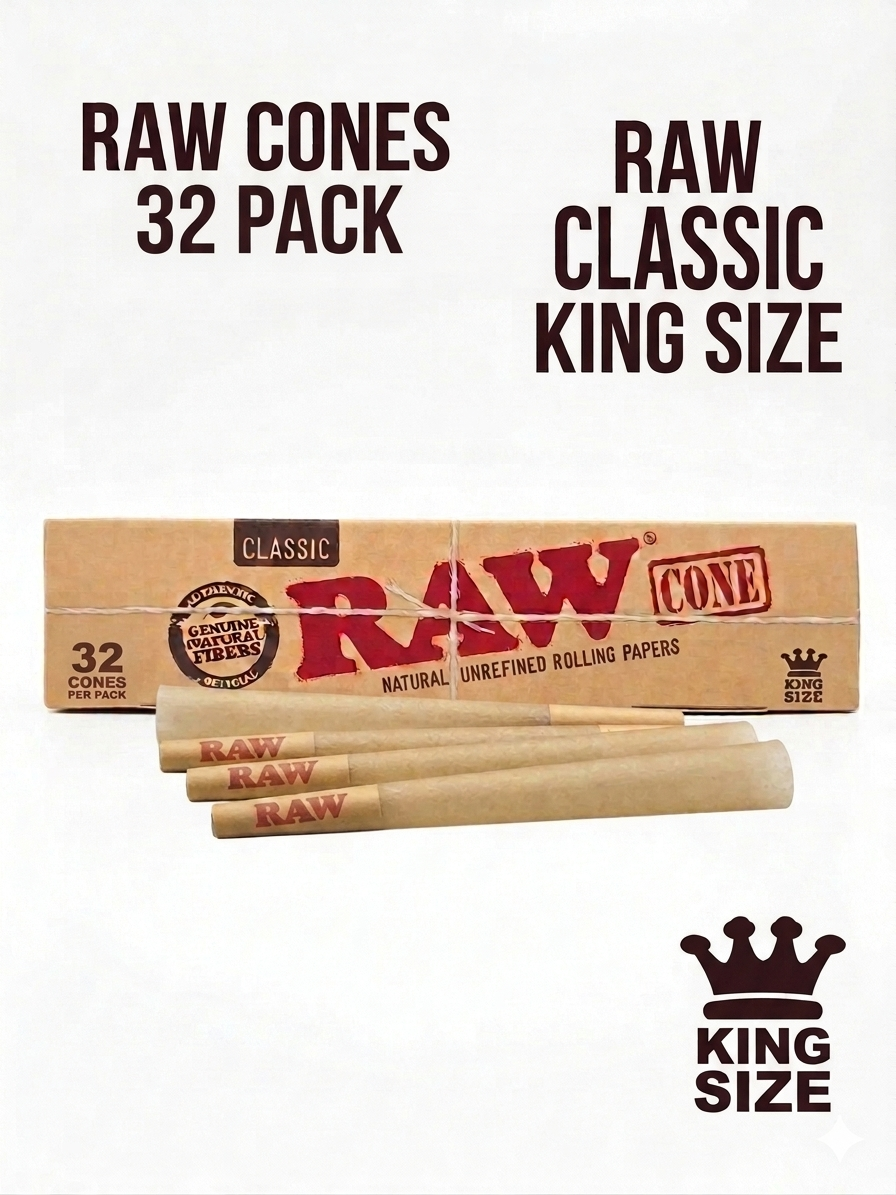 Raw BASIC Prerolled KS Cone32pk Classic(1pk)