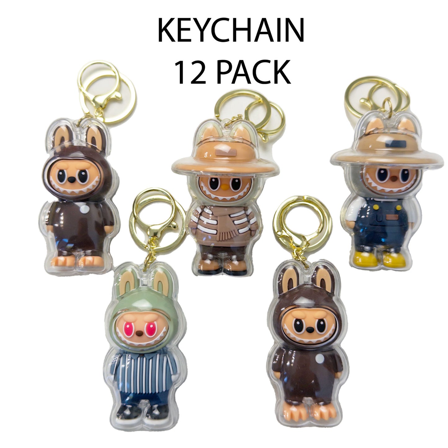 Key Chain KC-LAF12 Lafufu Premium Mix 12pk