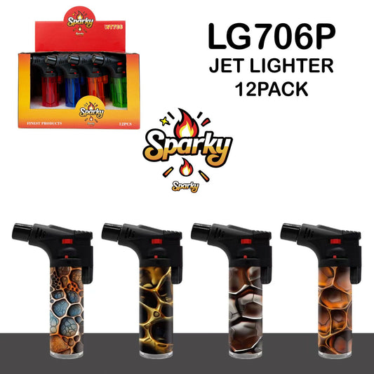 Jet Lighter Sparky LG706P Torch (12 Pack)