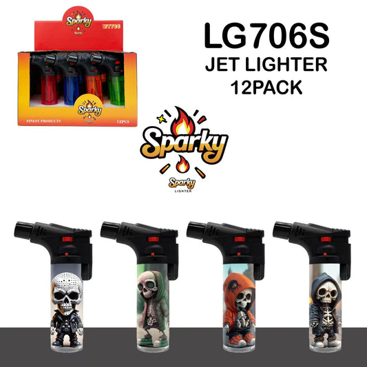 Jet Lighter Sparky LG706S Torch (12 Pack)