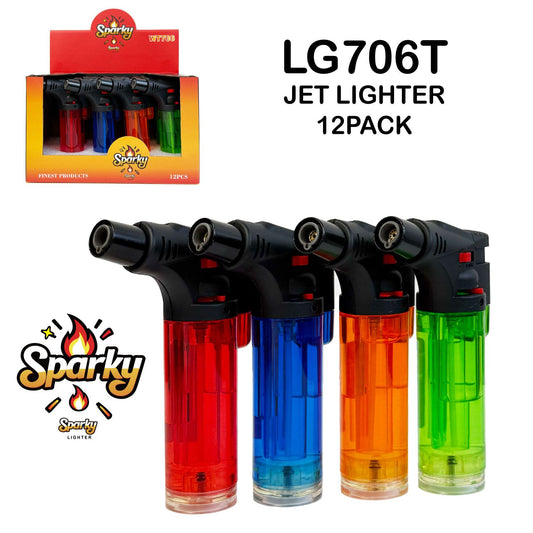 Jet Lighter Sparky LG706T Torch (12 Pack)