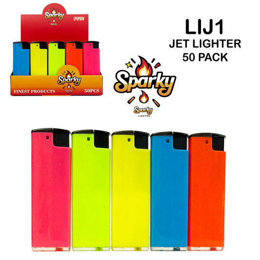 Jet Lighter Sparky LIJ-1 Windproof (50 Pack)