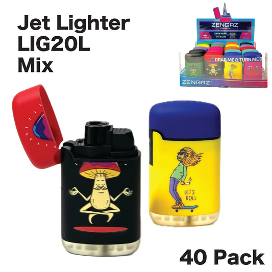Jet Lighter Zengaz LIG20L (40 Pack)