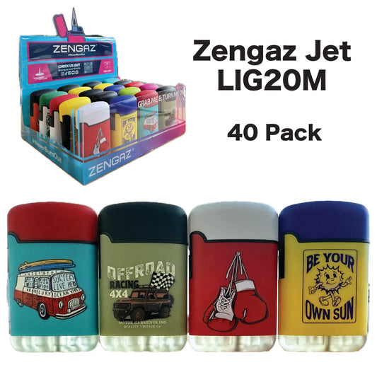 Jet Lighter Zengaz LIG20M (40 Pack)