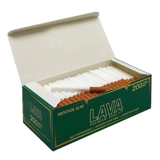 Tubes Lava Menthol Slim (200 Tube/Inner)