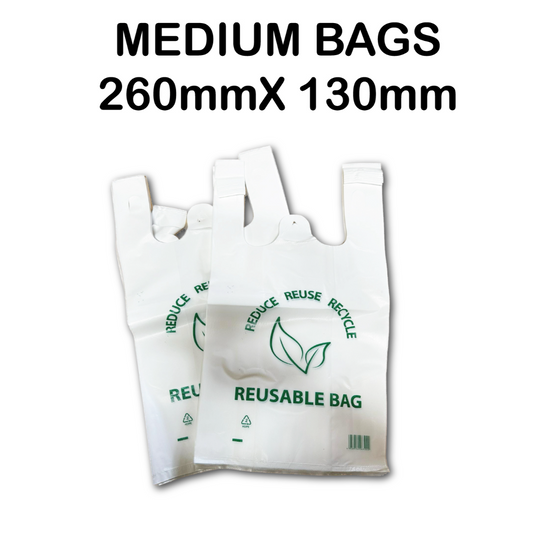 Medium Shopping Bags White (700 bags)