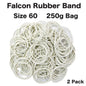 Falcon Rubber Band #60 250g Bag (2 pack)