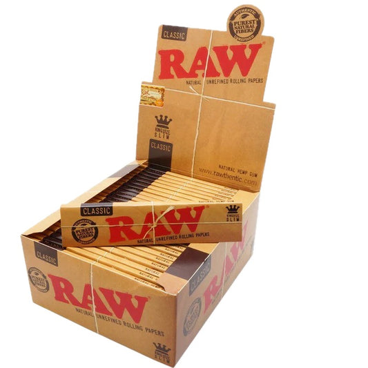 Raw Classic King Size Slim Paper Only (50 Booklet/Inner)