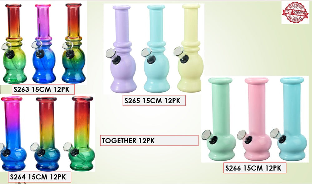 SHISHA 15CM ONLY S263-S266 12PK