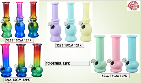 SHISHA 15CM ONLY S263-S266 12PK
