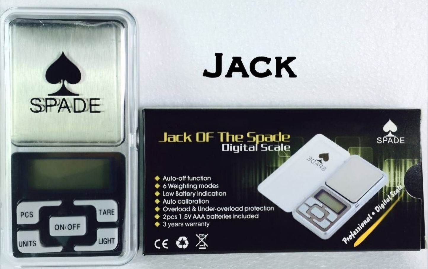 JACK OF THE SPADE 0.01 TO 100GM SCA10
