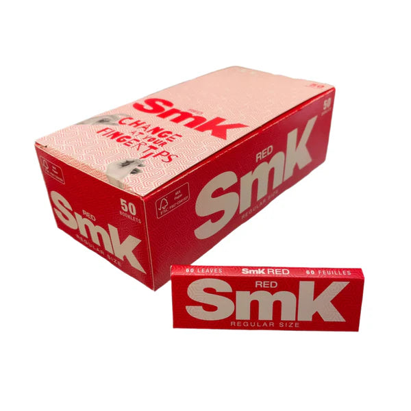 SMK Cut Corner Regular Red Papers 60