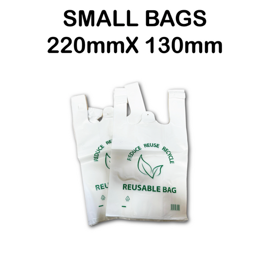 Small Shopping Bags White (1000 bags)