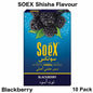 Hookah Soex Flavour Black Berry 10pk