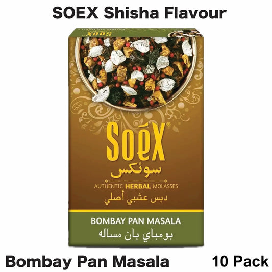Hookah Soex Flavour Bombay Pan Masala 10pk