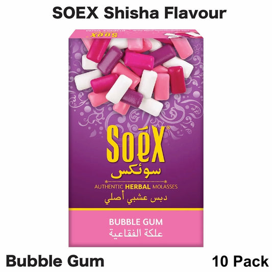 Hookah Soex Flavour Bubble Gum 10pk