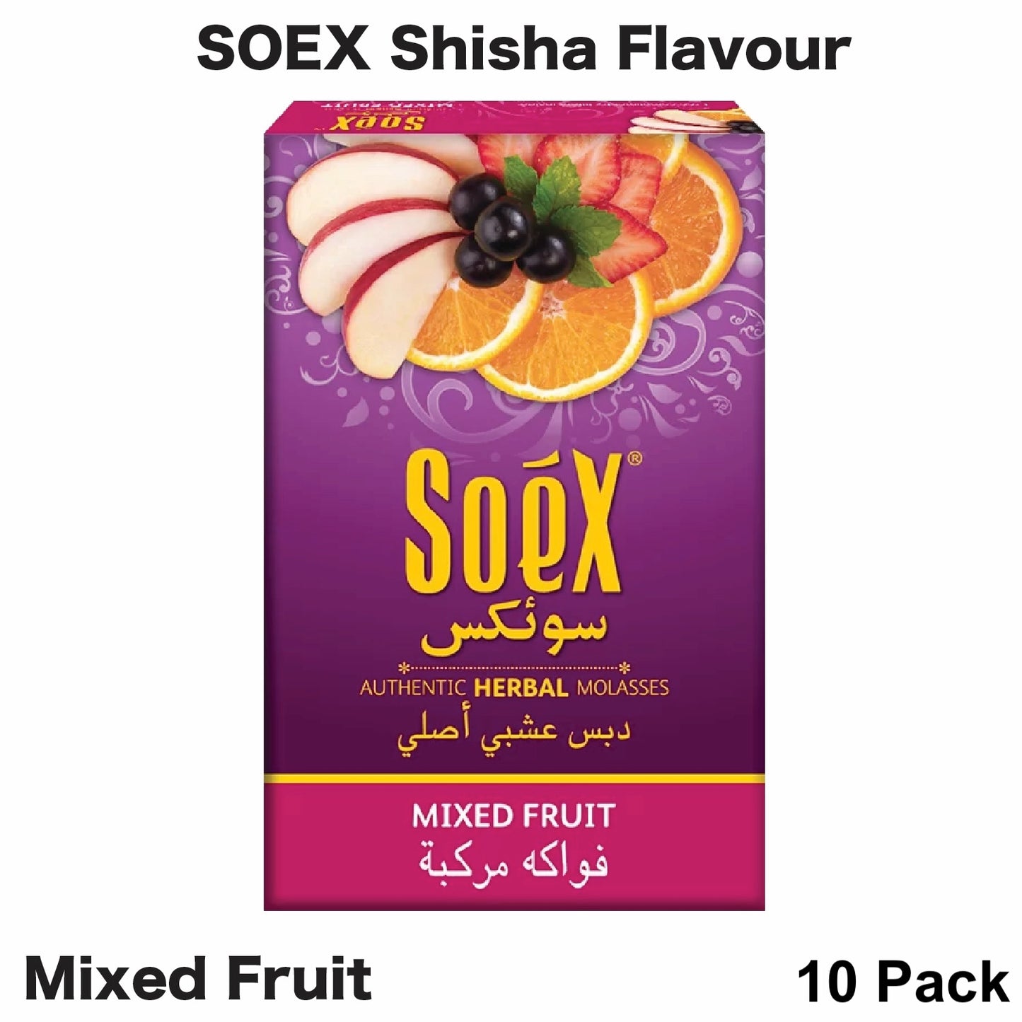 Hookah Soex Flavour Mix Fruit 10pk