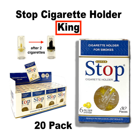 STOP CIGARETTE REGULAR HOLDER (20PK)