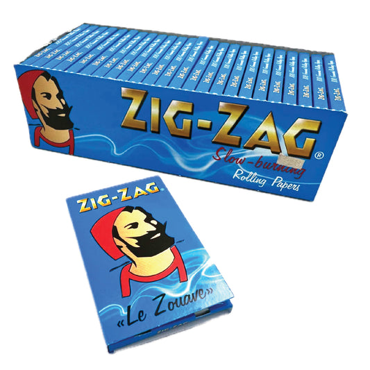 Paper ZIG ZAG BLUE DOUBLE (25PK)