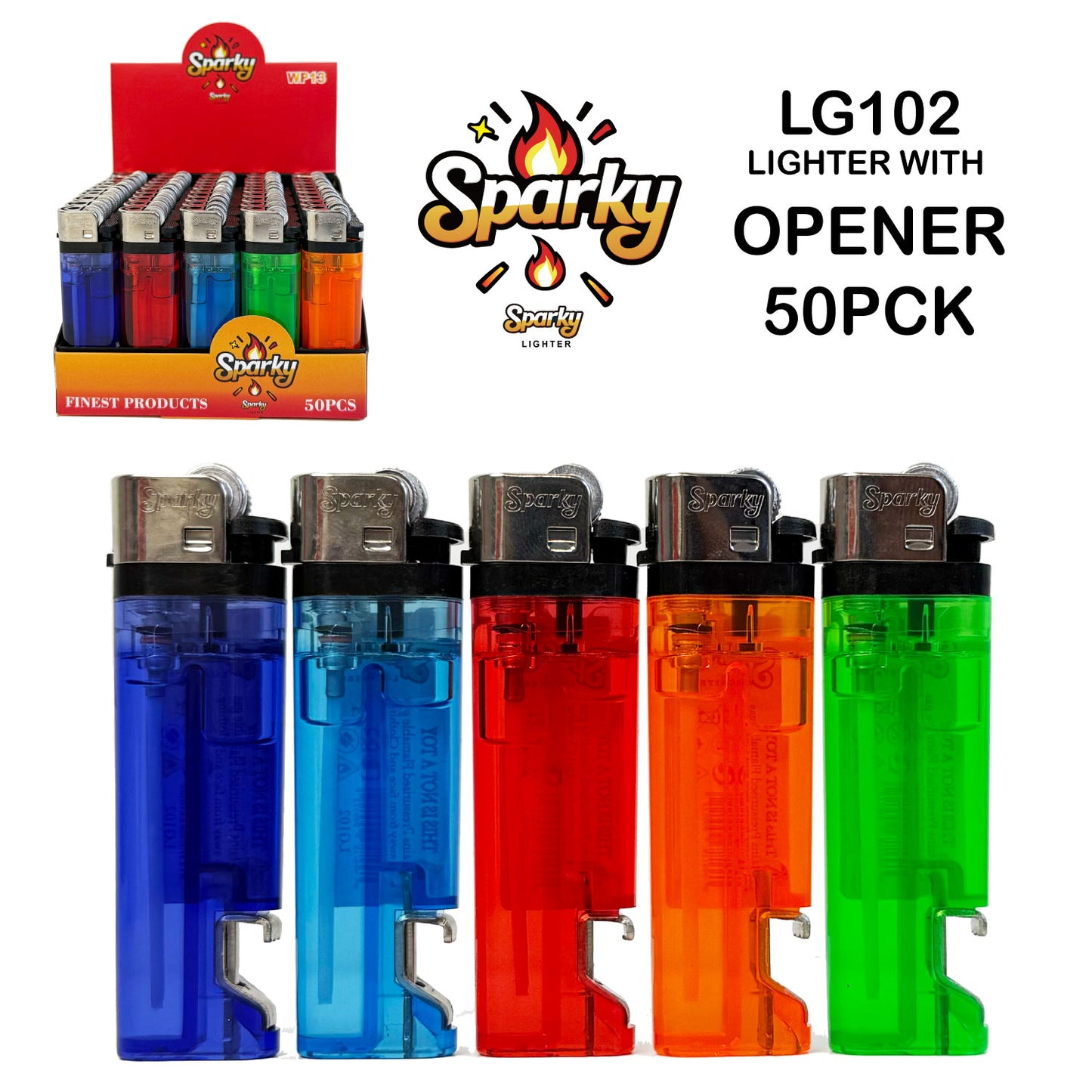 Lighter Sparky LG102 Bottle Opener (50 Pack)