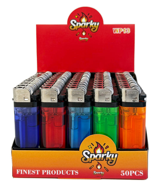 Lighter Sparky LG101 Transparent Flint (50 Pack)