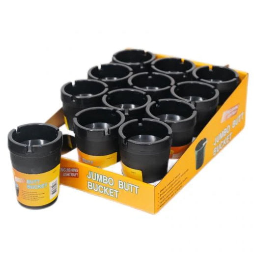 Butt Bucket Small Black (12/Tray)